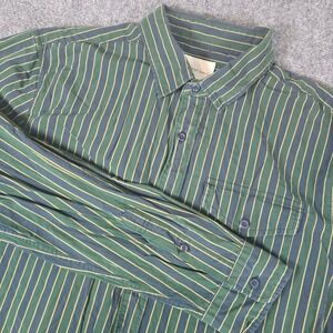 American Eagle Outfitters Mens Classic Fit Green‎ Long Sleeve Button Up Shirt L
